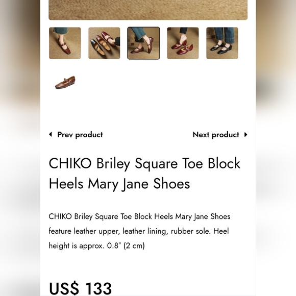 Mary Jane Shoes Women's Size 7.5-8 Chestnut Color. - Picture 7 of 13